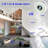 Dual Sensor Smoke Alarm&Carbon Monoxide Detector,(White/4 PCS)