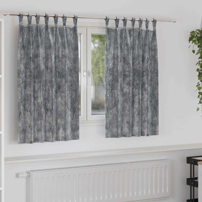Alithia Velvet Room Darkening Curtain Pair