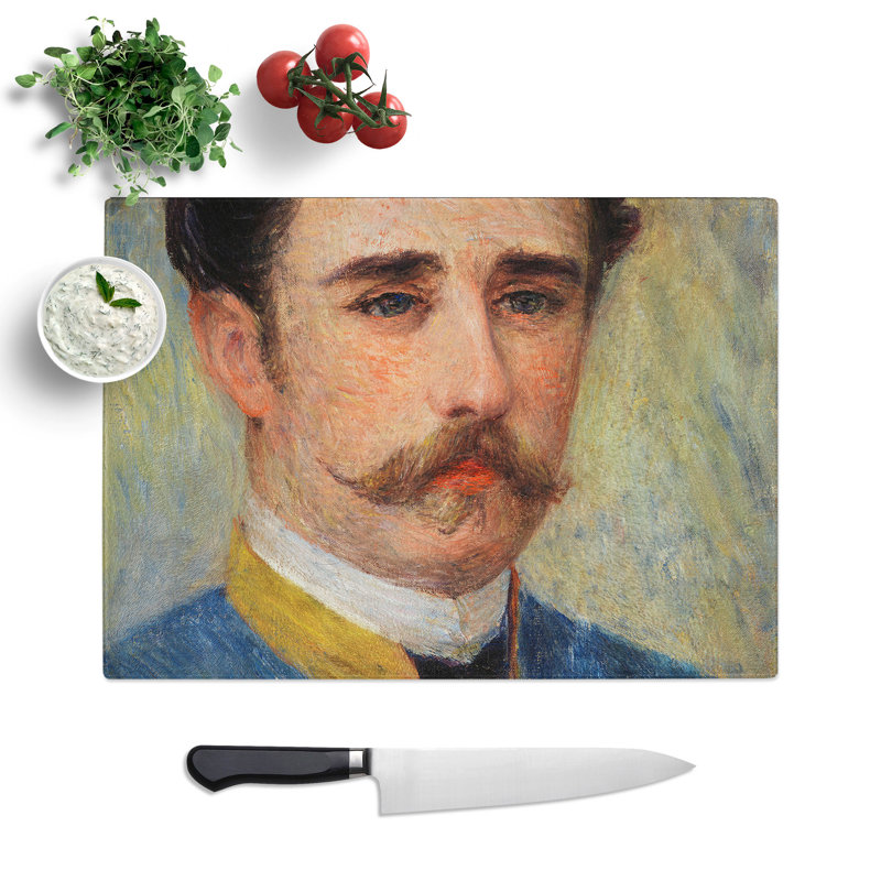 Portrait of a Man by Pierre-Auguste Renoir Chopping Board, 0.4cm H x 28.5cm W x 39cm L