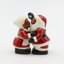 Cosmos Gifts African American Kissing Santa Couple Salt and Pepper Shaker Set