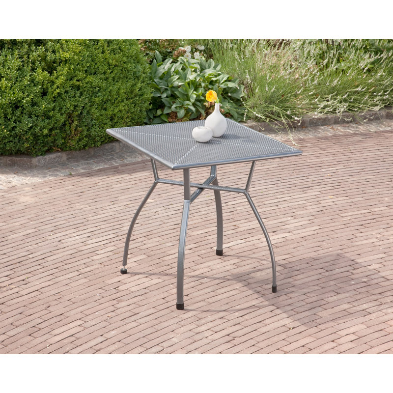 Tolentino Square Metal Outdoor Bistro Table , 70cm cm W 70cm cm D