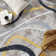 Contemporary Distressed Abstract Lines Non Slip Area Rug