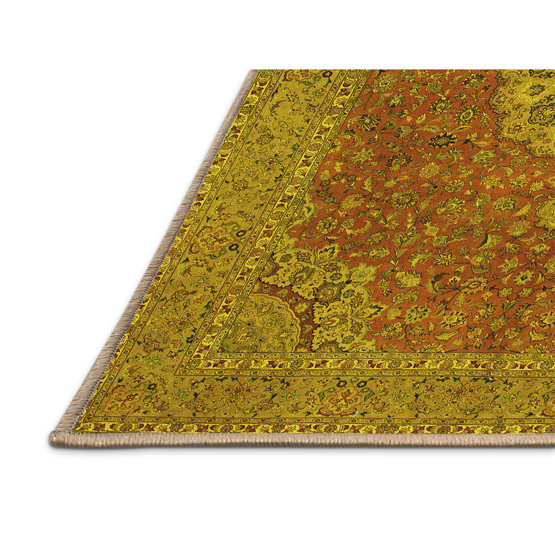 Mitchael Performance Oriental Indoor Rug, Rectangle 8' x 12'