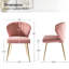 Fauteuil d'appoint moderne en velours avec dossier capitonné Leona H 29 po-764843823