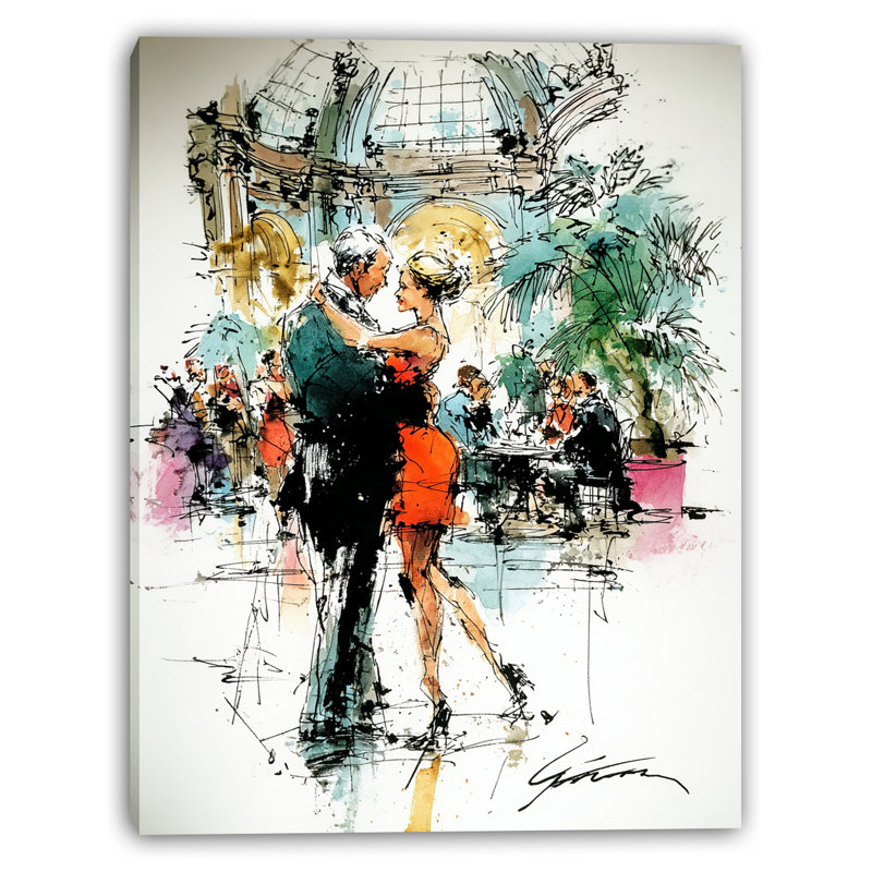 «Ballroom Elegance», art mural sur toile tendue