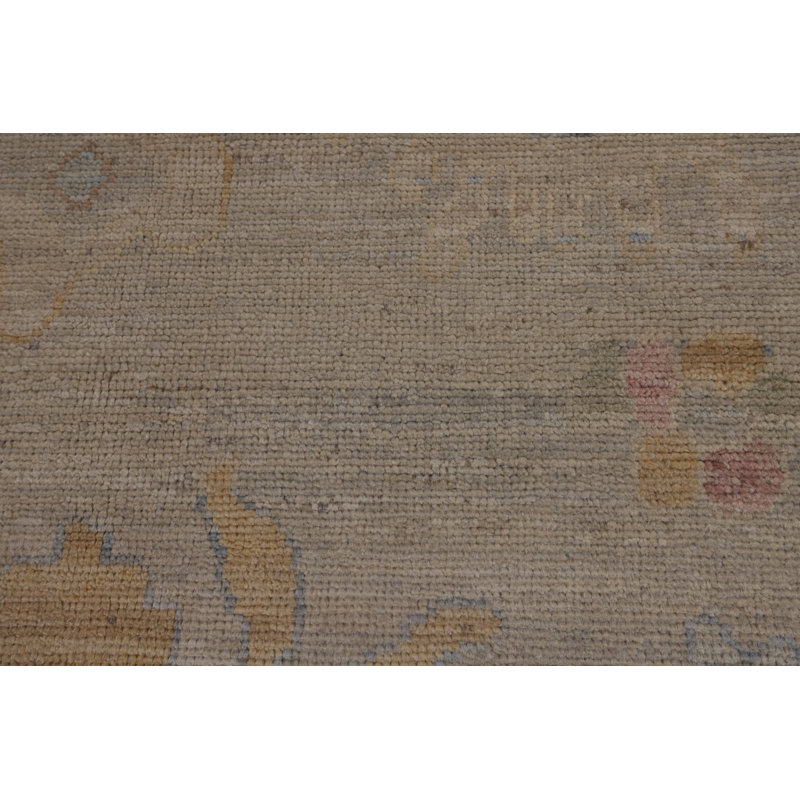 Vegetable Dye Oushak Turkish Area Rug 9x12