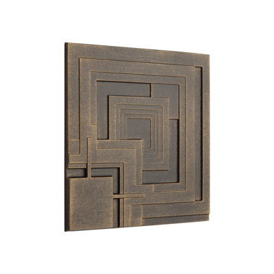 Plaque de carreaux Ennis Frank Lloyd Wright, 8 po x 8 po
