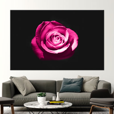 Beautiful Rose Canvas Art - Contemporary Botanical Photography for Rose Lovers Gift