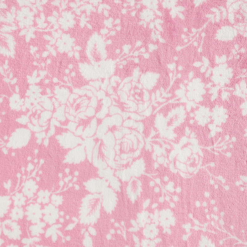 Couvertures en molleton doux Betsey Johnson, Jeté, Cottage de style floral rose