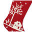 Snowy Village Scene Christmas Stocking