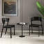 Chaise de salle à manger Mid-Century moderne en bois massif et placage, ensemble de 2-869885890