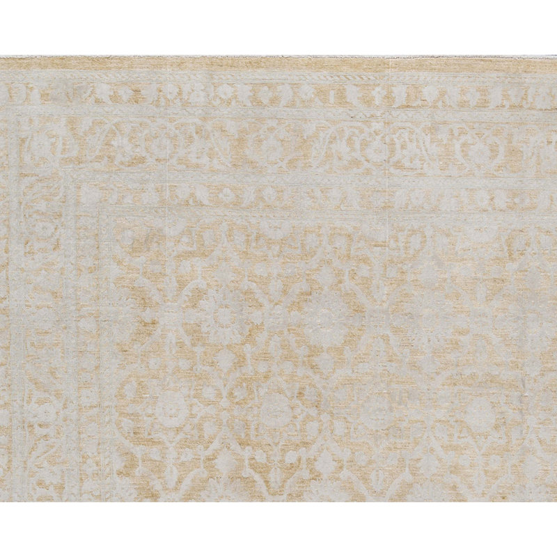 Ziegler Hand-Knotted High-Quality Gold Area Rug