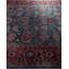Tapis bleu noué à la main de conception unique Holsworth - bleu