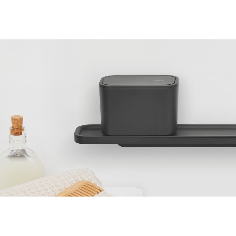Brabantia Mindset Bathroom Waste Caddy, Dark Grey