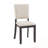 5 Piece Round Dining Set with 4 Upholstered Dining Chairs