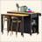 47 Inch Kitchen Island With Extendable Dining Table, Rubber Wood Veneer Kitchen Table With Internal Storage Rack, Power Outlet, Kitchen Island With Storage 2 Drawers 2 Cabinet-96012790