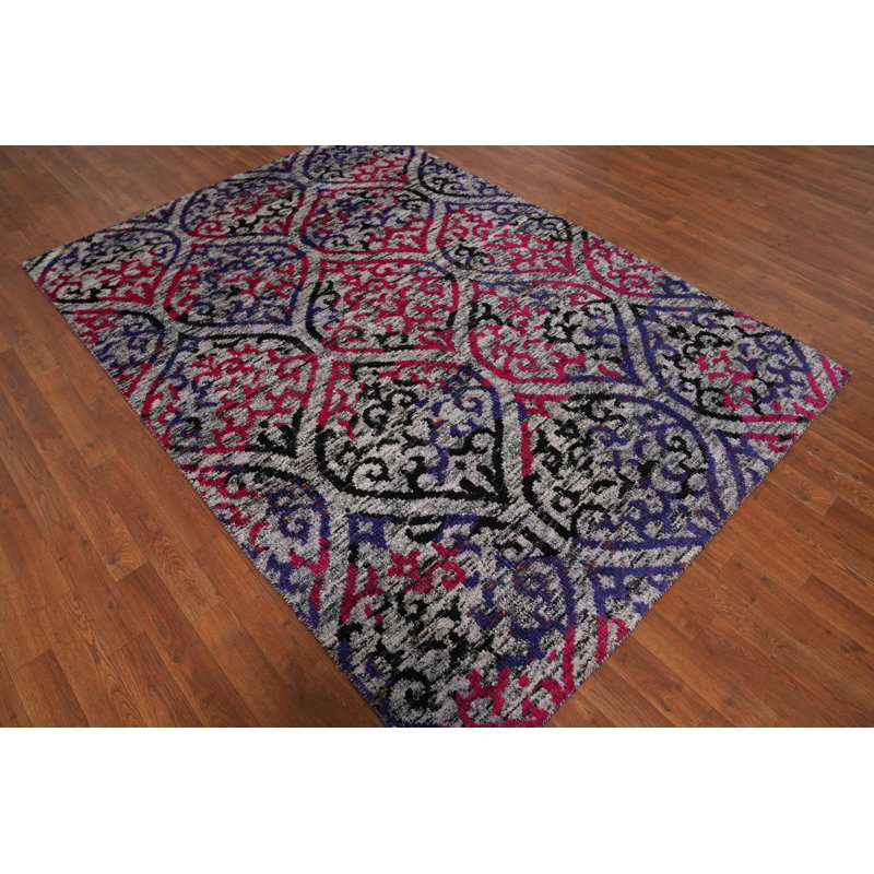 Tapis oriental tribal moderne 5 x 8