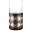 Grand chandelier 22 po avec verre ouragan, miroir Arabesque