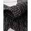 Tapis intérieur / extérieur en polypropylène géométrique tissé à la machine en noir / blanc-88509350