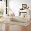 Canapé d'angle modulaire en forme de L, convertible 2 en 1, 2 places en mousse, accoudoirs amovibles avec poches de rangement, 2 coussins de dossier et 2 coussins décoratifs pour salon-1528849862-1528849880