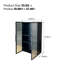 Armoire de rangement murale à porte en verre pour la salle de bain, la cuisine et le salon - Design minimaliste moderne avec trois tablettes et une structure en métal