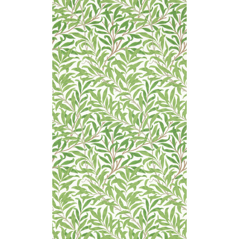Willow Boughs Wallpaper, Leaf Green