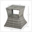 Table d'appoint en osier de rotin avec trou pour parasol Outsunny