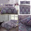 NightComfort Delilah Purple Paisley Cotton Rich Duvet Cover Set with Pillowcase-411208808