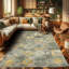Machine Printed 177cm X 122cm Area Rug