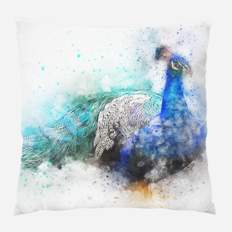 Coussin oiseau Waukesha, Microsuède, Intérieur