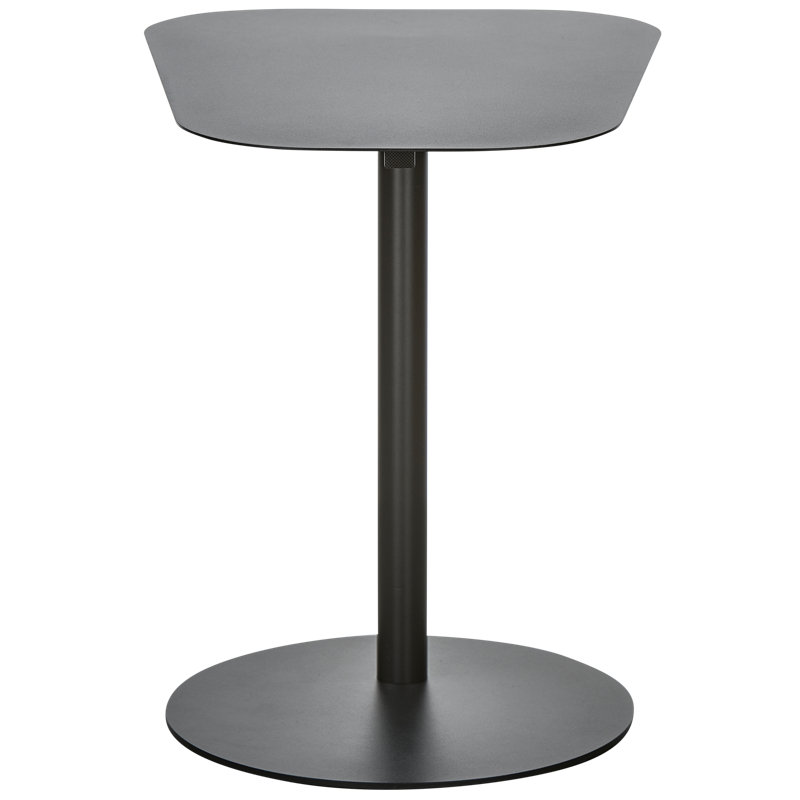 Lia Pedestal Coffee Table, Black