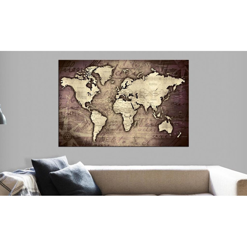 Monde précieux sur toile, H 16 po x l 24 po x P 0,7 po
