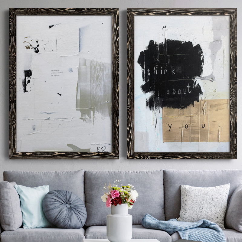 «Beacon of Light III», ensemble de 2 reproductions d'art sur toile encadrées, H 43,5 po x l 31,5 po x P 1 po
