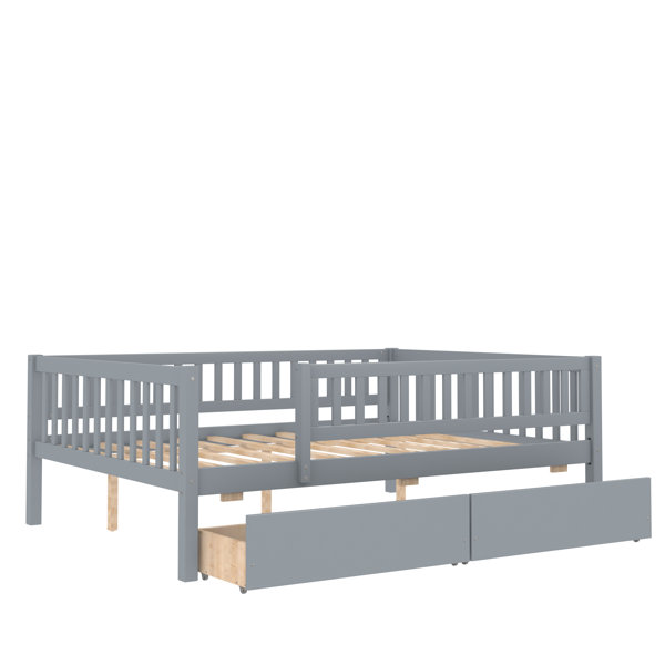 Harriet Bee Miyamoto Kids Full Daybed with Drawers | Wayfair