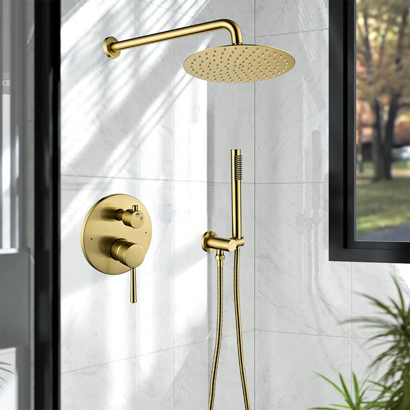 Système de douche complet avec valve brute