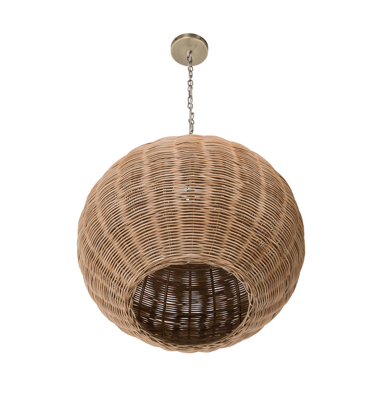 Luminaire suspendu en forme de globe à 1 lumière Helsinki