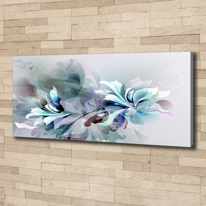 Abstraction Flowers - No Frame Print on Canvas