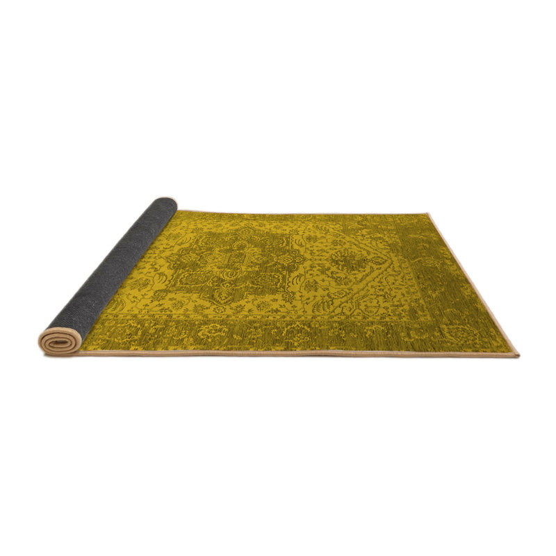 Tapis jaunes modernes Mid-Century 2669
