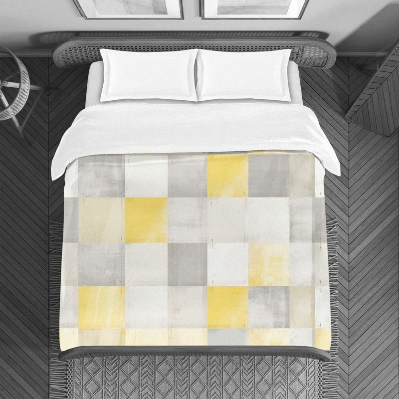 Checkered Polyester Checkered Duvet Cover, Queen Duvet Cover