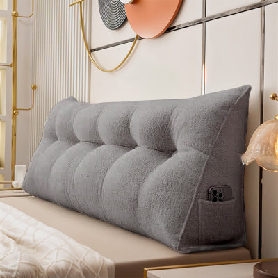 Triangle Wedge Headboard Pillow Backrest Support Cushion