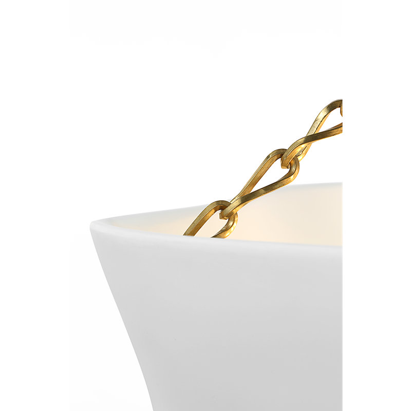 Aerin 6 - Light Chandelier, Hand-Rubbed Antique Brass