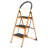 Guyandotte 3 - Step Iron Lightweight Folding Step Stool