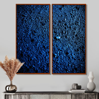 Abstrait bleu profond euphorie - décoration murale bleue