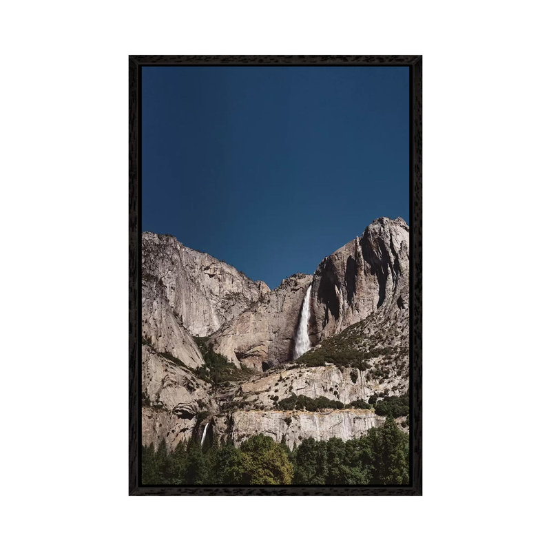 Yosemite Falls VII by Bethany Young - Print on Canvas, 152.4cm H x 101.6cm W x 3.81cm D, Black Framed