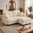 Chenille crème beige