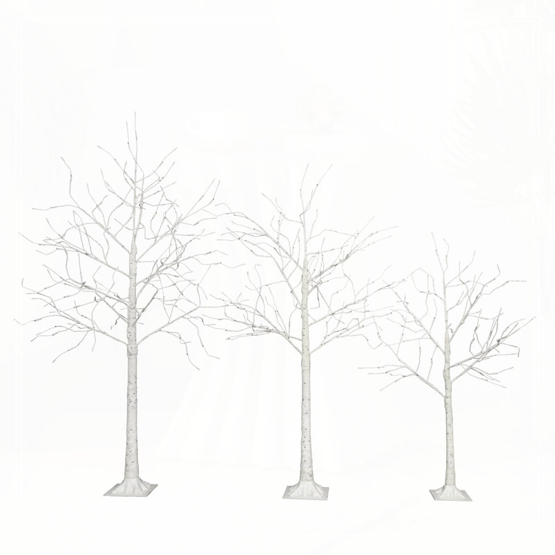 Arbre artificiel avec lumières blanches chaudes 4FT 48 LED / 5FT 72 LED / 6FT 96 LED