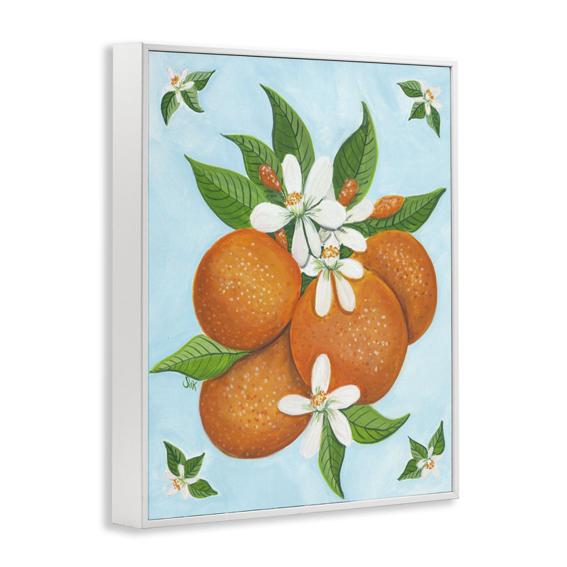Giclée botanique à motif d'agrumes, par Sarah Waldron Kimball, H 30 po x l 24 po