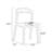 Burlywood Solid back side Chair(Set of 2)