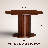 Summit 47 Inch Round Dining Table, Seats 4 to 6, Solid Oak Ribbed Pedestal Base, Modern Water & Heat Resistant Top for Dining Room & Kitchen, Easy Assembly, Dark Walnut-737279675
