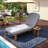 Adjustable Outdoor Chaise Lounge with Thick Cushions and Durable Acacia Wood Frame for Patio, Poolside, or Beach Relaxation-1680836615